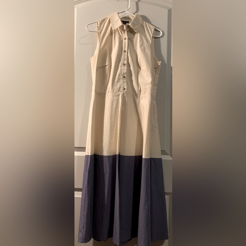 Halogen sleeveless collared dress